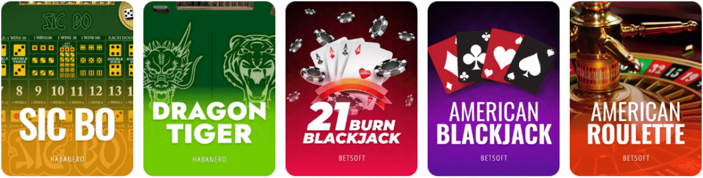 Glory Casino Stolüstü Oyunlar