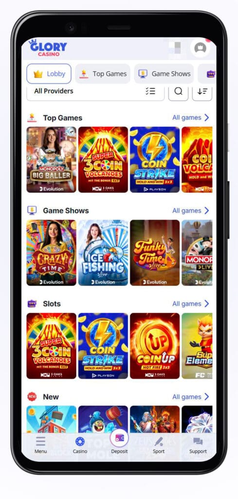 glory-casino mobil tətbiqi